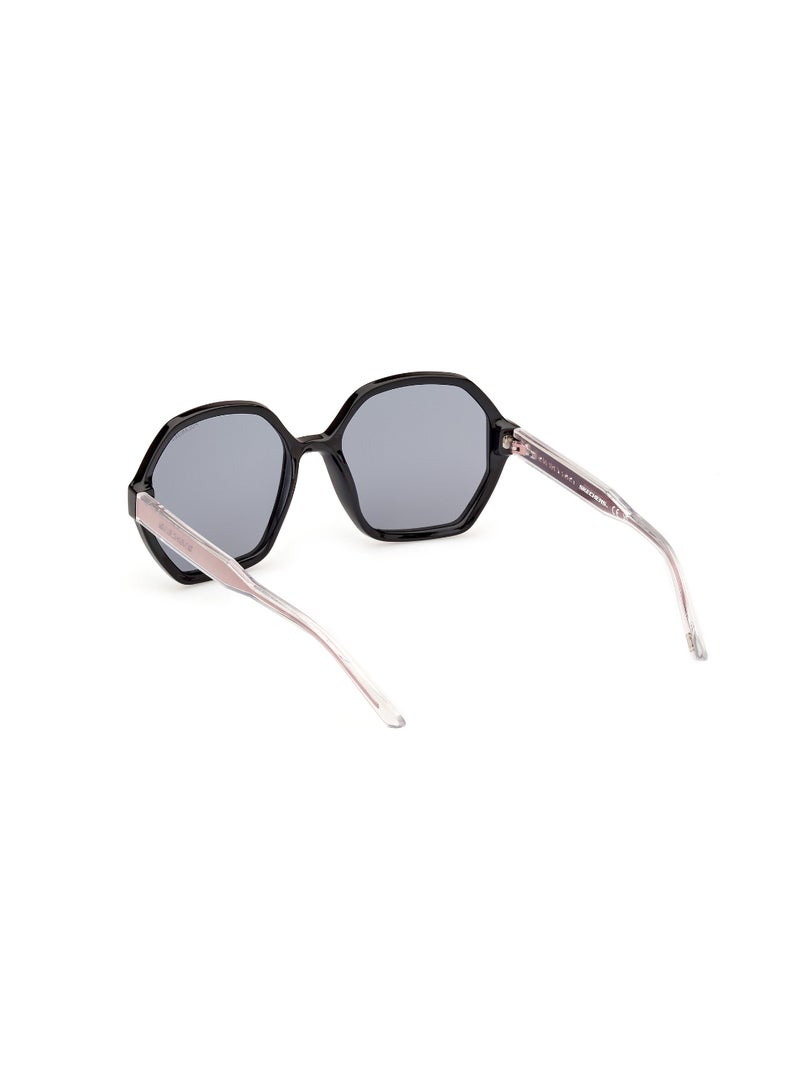 SKECHERS Women's Sunglasses SE635801D57 Lens Size: 57 Millimeter - Shiny Black - Image 5